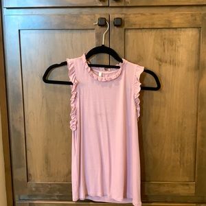 cute flowy tank top with ruffle ascent
